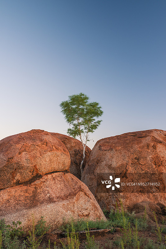 澳大利亚北领地卡尔卢卡尔卢或魔鬼大理石保护区图片素材