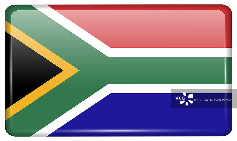 南非国旗冰箱贴矢量素材图片素材