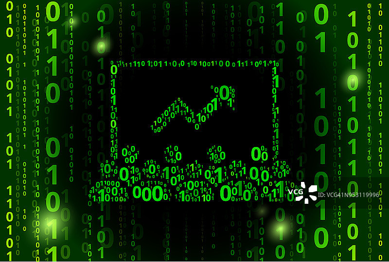 二进制代码矢量图案背景图片素材