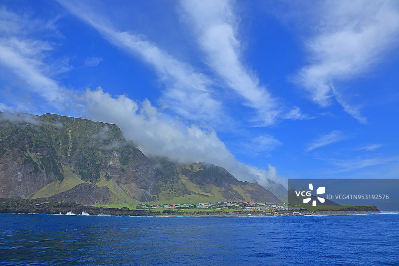 南大西洋特里斯坦-达库尼亚的七海爱丁堡图片素材