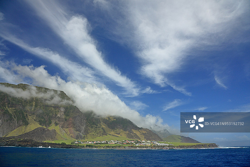 南大西洋特里斯坦-达库尼亚的七海爱丁堡图片素材