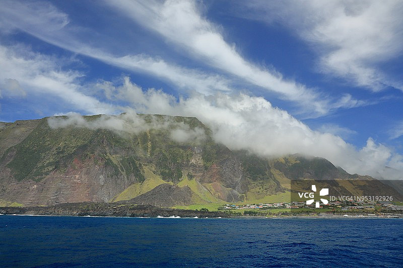 南大西洋特里斯坦-达库尼亚的七海爱丁堡图片素材