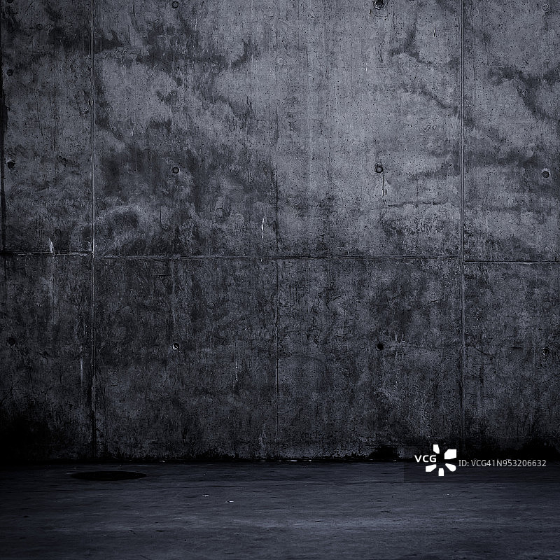 带纹理的简约深色水泥墙地面背景图片素材