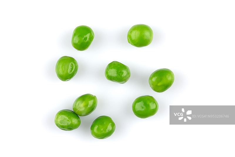 一堆潮湿的绿色豌豆图片素材