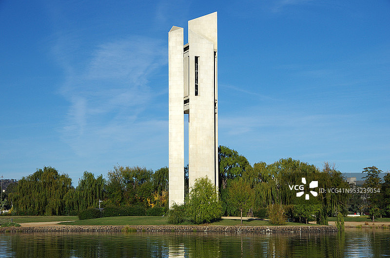 澳大利亚堪培拉阿斯彭岛国家钟琴图片素材