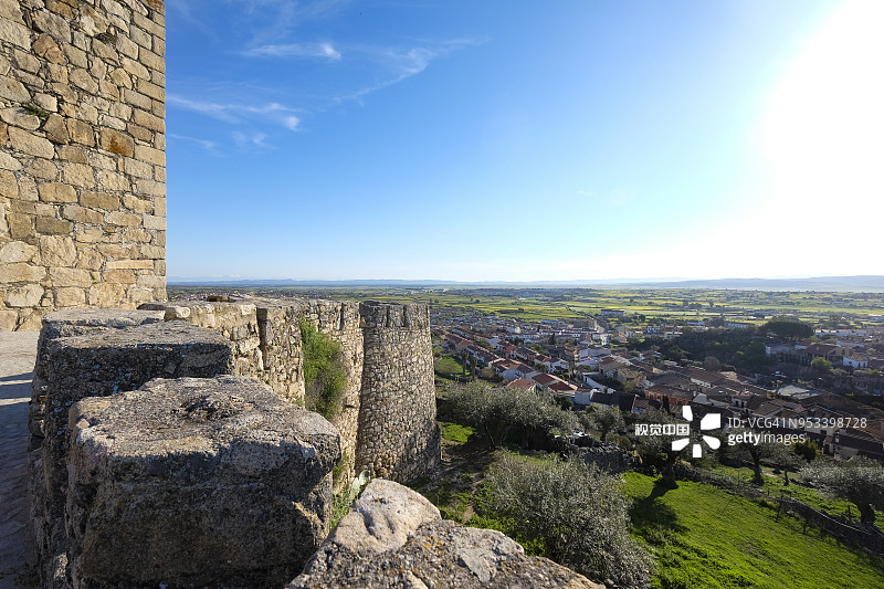 西班牙特鲁希略城堡图片素材