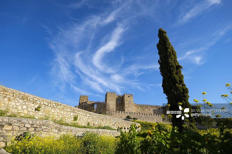 西班牙特鲁希略城堡图片素材