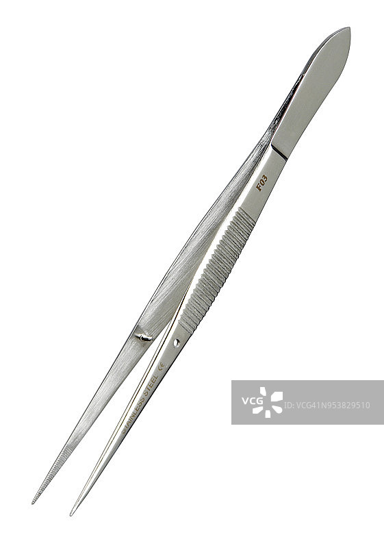 银色镊子图片素材