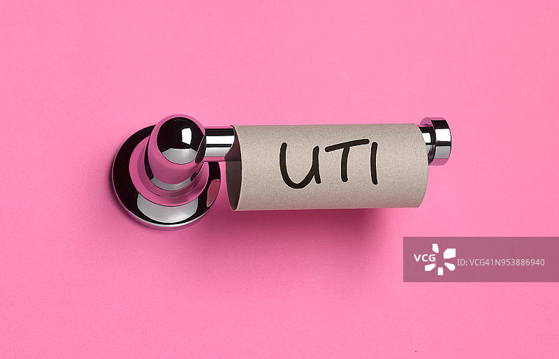 厕纸上的泌尿道感染图片素材