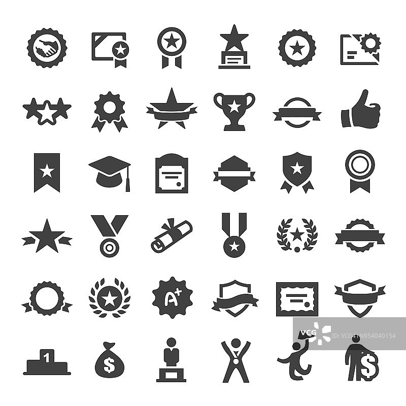 奖杯图标系列图片素材