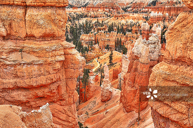 布莱斯峡谷国家公园皇后花园步道徒步图片素材