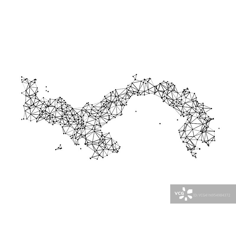 巴拿马地图黑白网络图片素材