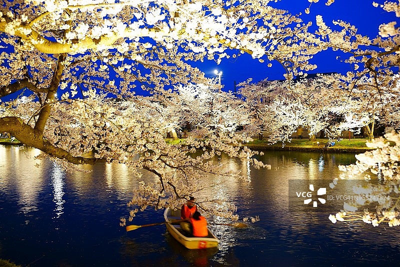西莫斯特夜间划船图片素材