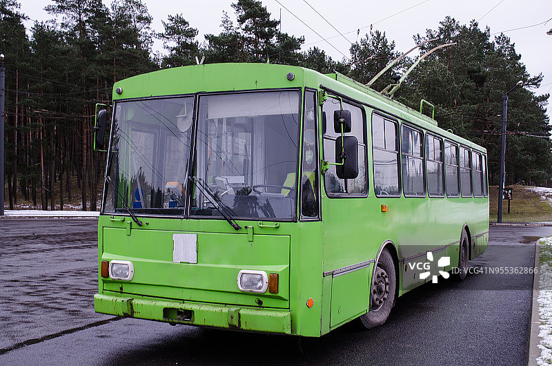 无轨电车图片素材