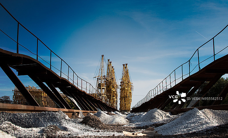 工业盐场图片素材