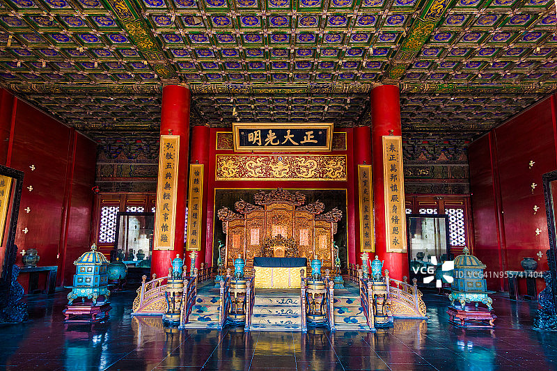 中国北京故宫内部建筑图片素材