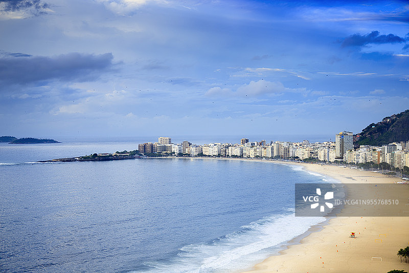 巴西里约热内卢科帕卡巴纳海滩景色图片素材