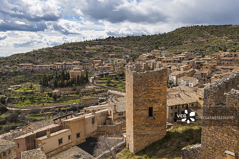 西班牙阿拉贡自治区韦斯卡省阿尔克萨尔图片素材