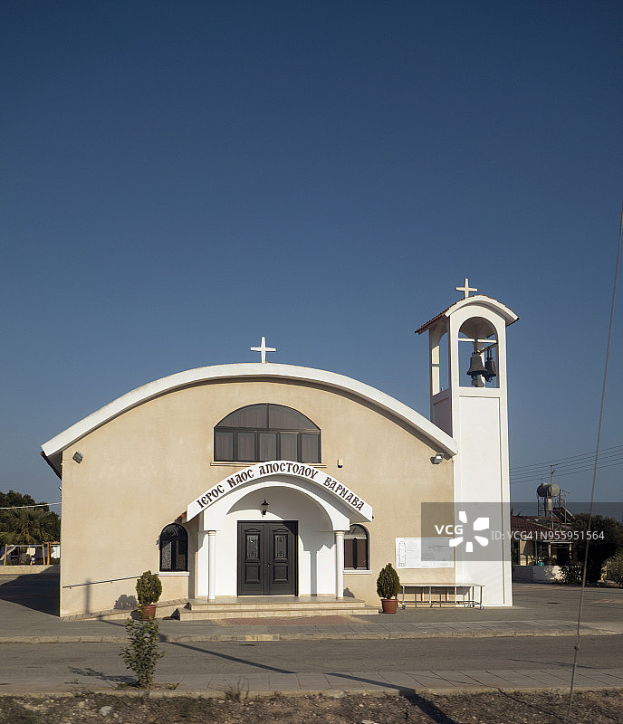 欧洲希腊塞浦路斯教堂景观图片素材
