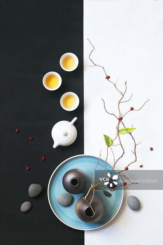 东亚茶歇静物摄影图片素材