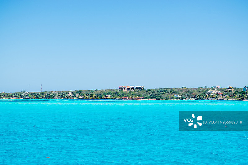 墨西哥坎昆女人岛海岸图片素材