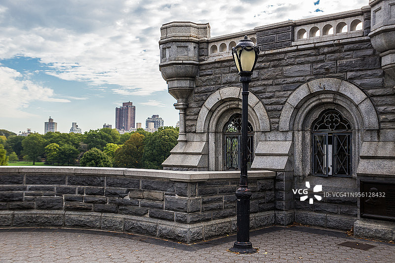 纽约中央公园的美景堡图片素材