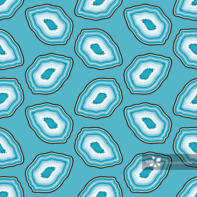 蓝色晶洞图案图片素材