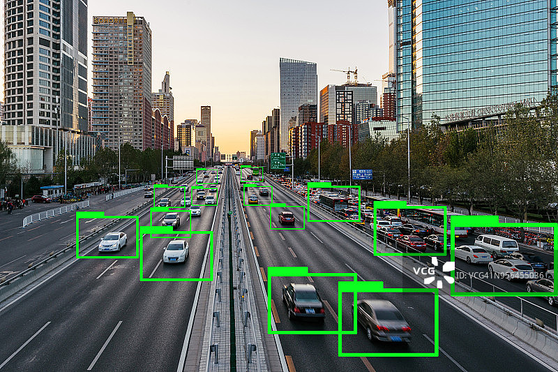 自动驾驶技术概念图片素材