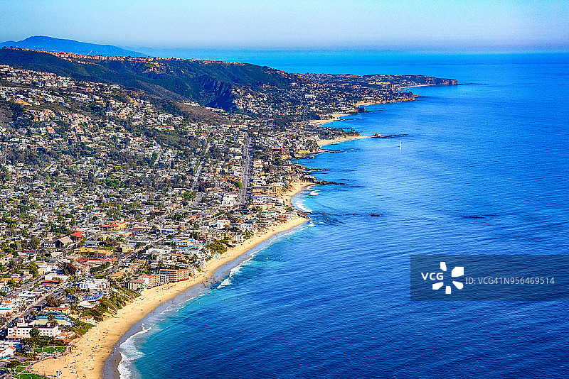 南加州沿海航拍图片素材