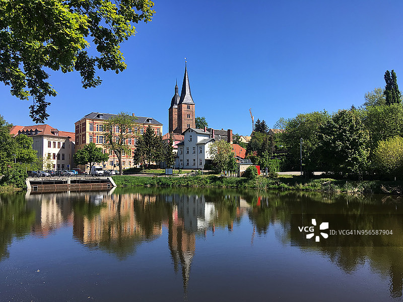 阿尔滕堡天际线（图林根/德国）图片素材