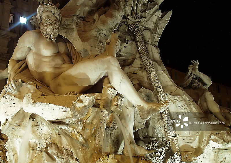 罗马四河喷泉图片素材