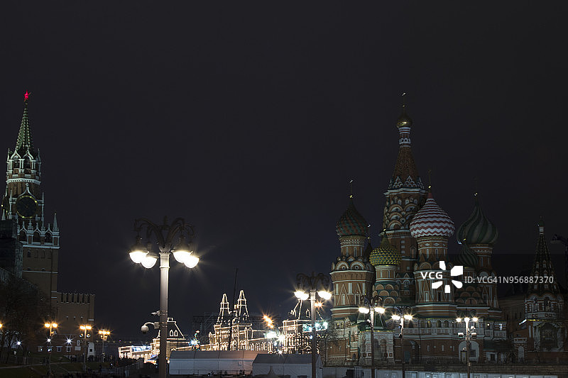 莫斯科瓦西里升天大教堂图片素材