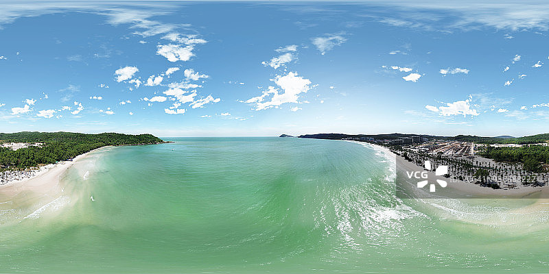 富国岛拜克姆海滩壮观的360图片素材