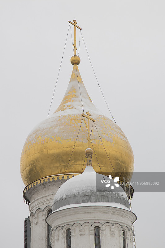 克里姆林宫的东正教教堂，与母猪图片素材