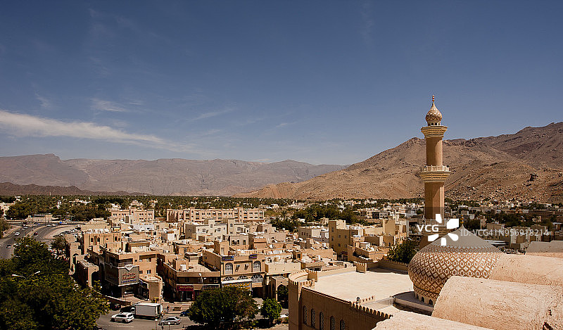 阿曼古都尼兹瓦的屋顶图片素材
