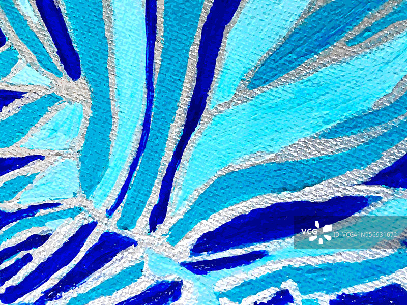 蓝色银色条纹的狮子鱼图片素材