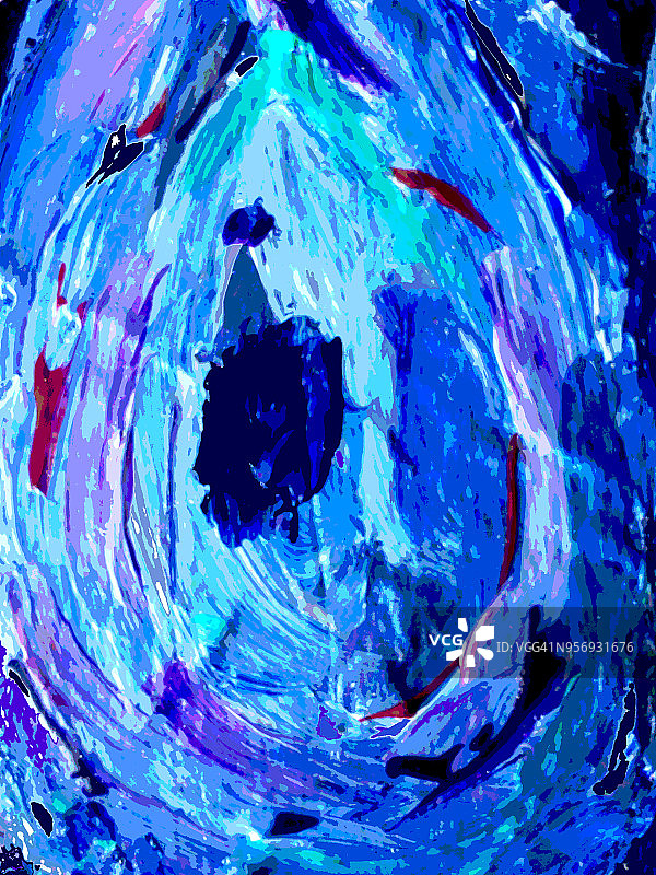 印象派风格的紫色牡蛎图片素材