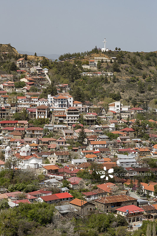 塞浦路斯山区佩杜拉斯镇图片素材