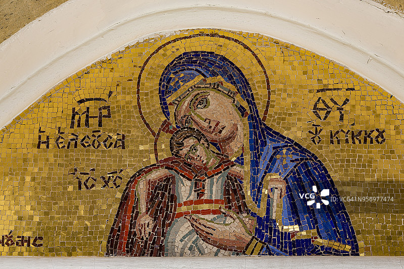 塞浦路斯凯科斯修道院的马赛克图片素材