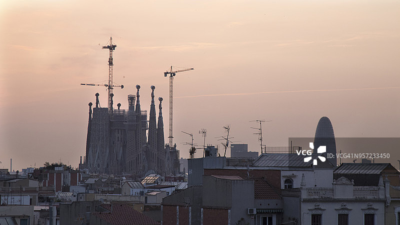 白天的巴塞罗那景色图片素材