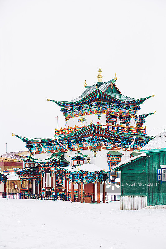 伊沃尔金斯克寺——乌兰乌德图片素材