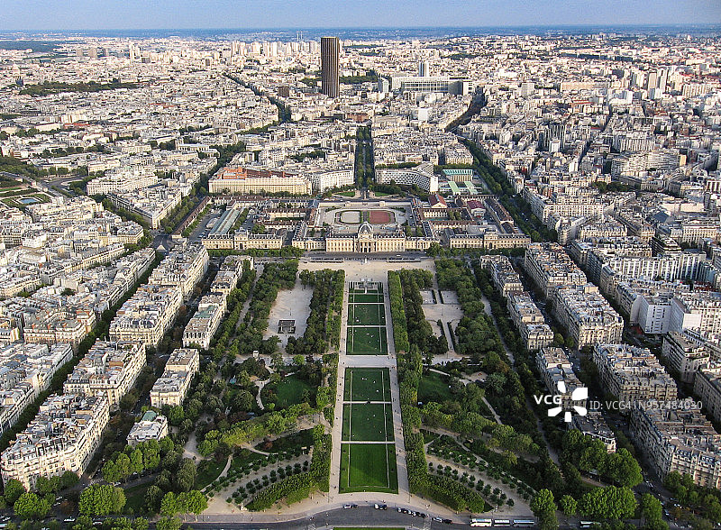 巴黎鸟瞰图图片素材