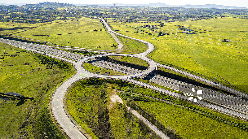 西班牙高速公路图片素材