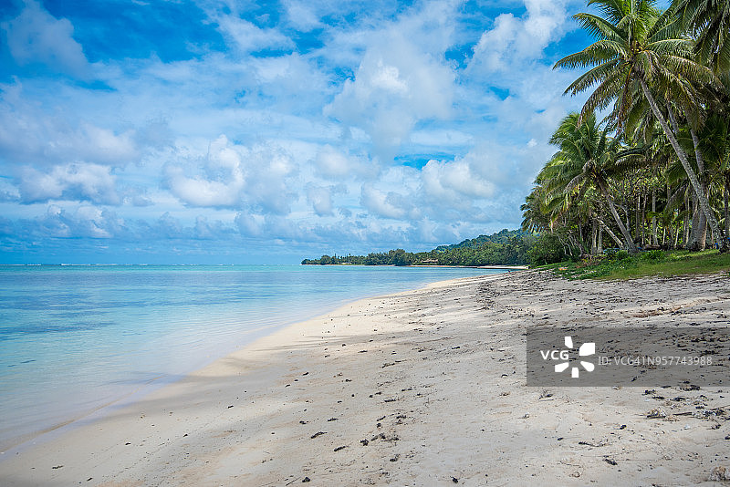 库克群岛拉罗汤加岛海滩图片素材