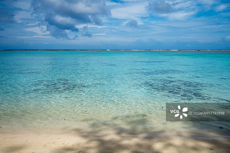 库克群岛拉罗汤加岛阿罗阿海滩风光图片素材