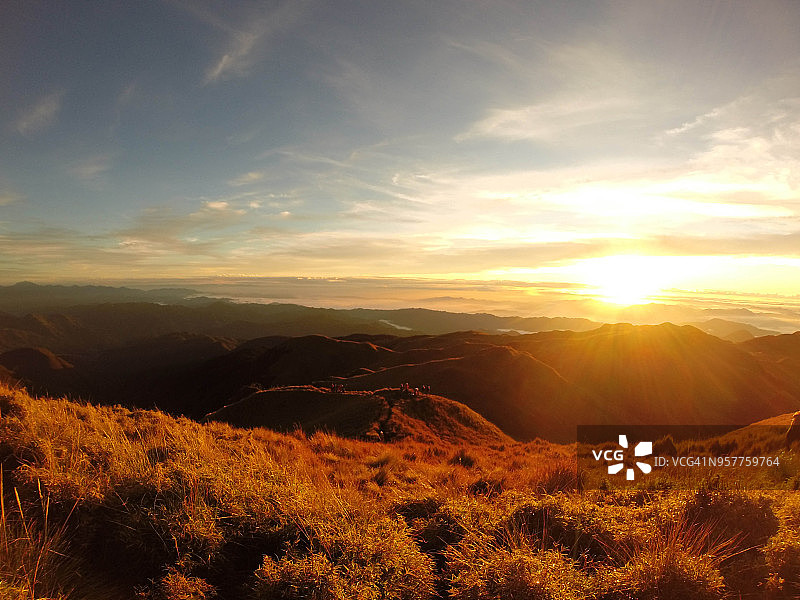 无人日出照片图片素材