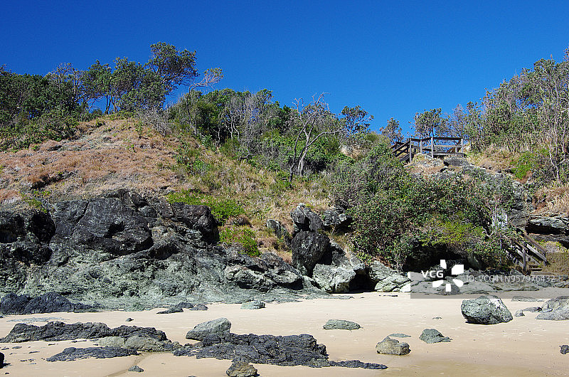 澳大利亚新南威尔士州麦夸里港弗林斯海滩图片素材