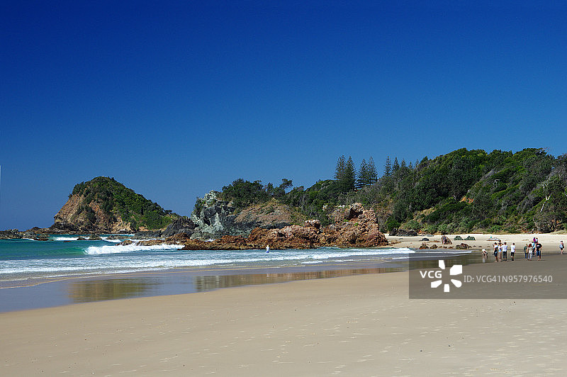 澳大利亚新南威尔士州麦夸里港弗林斯海滩图片素材