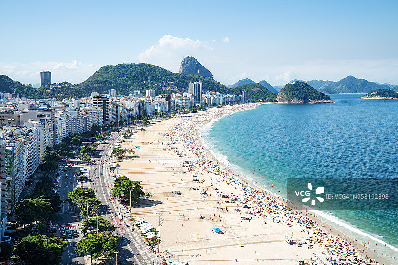 科帕卡巴纳海滩的星期日图片素材