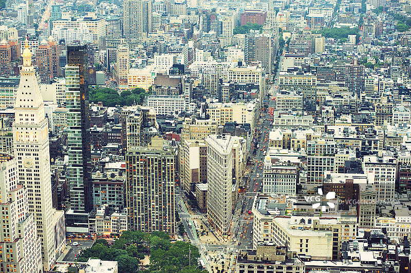 现代城市景观的高角度视图图片素材